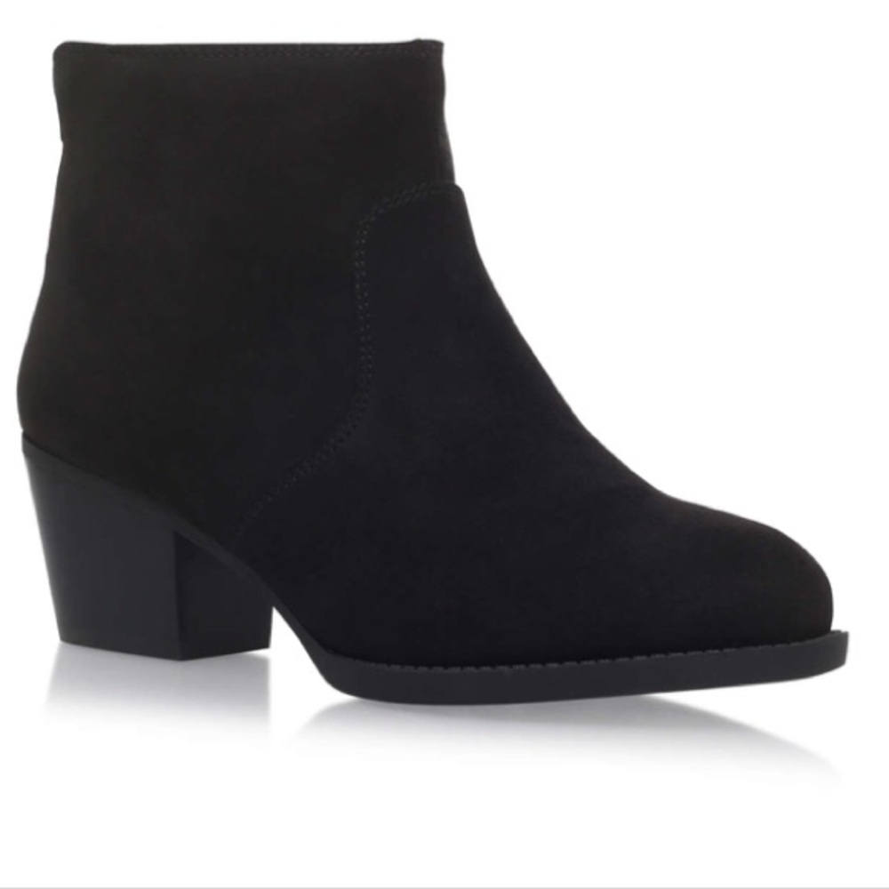 Nine West Bolt Bootie black suede size 7 1/2 M